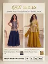 Kb 3318 And 3319 Georgette With Embroidery Work Readymade Suits Wholesale Clothing Suppliers In India